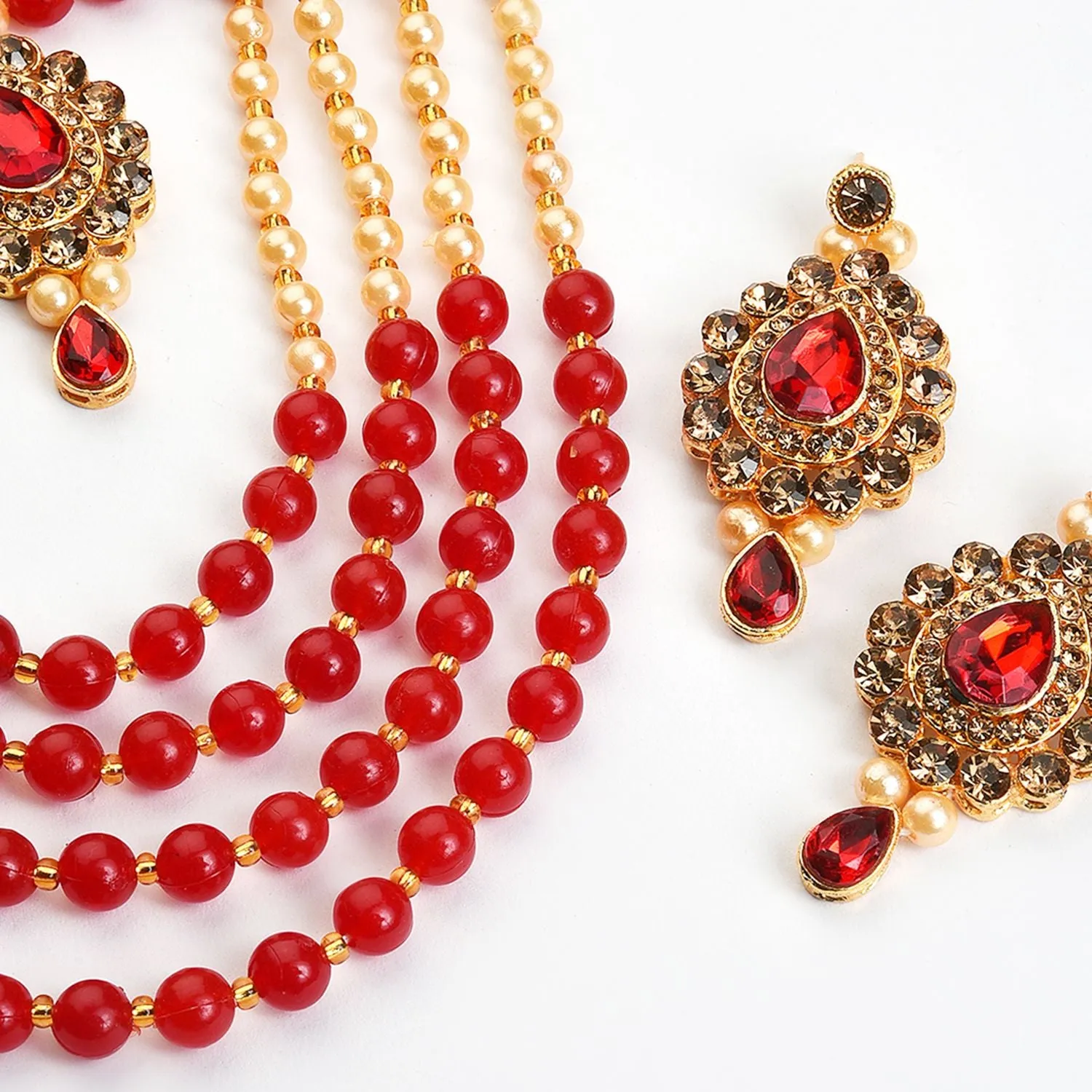 SOHIKundan Gold Plated Necklace Set