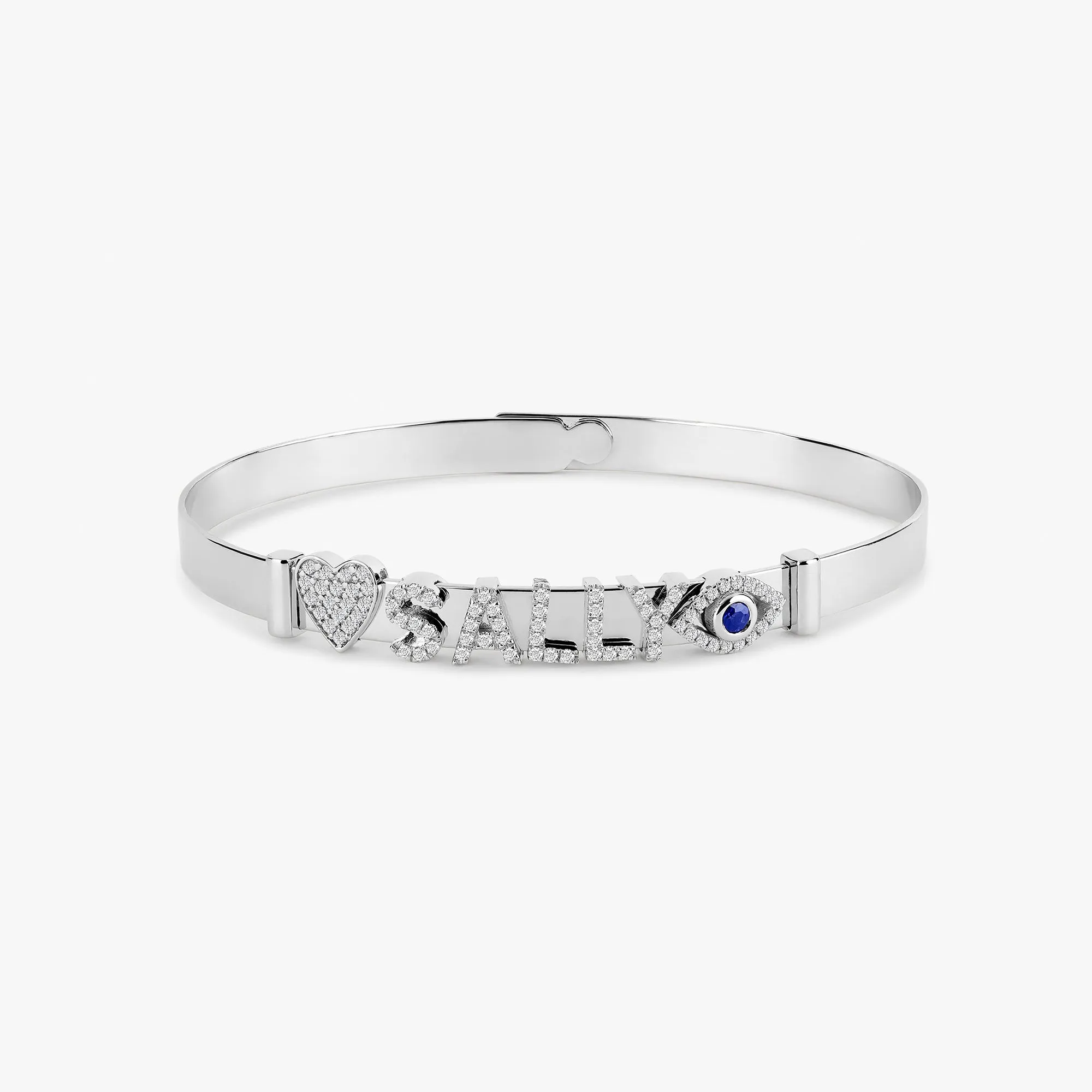 Solid Gold Bangle & Charms, Elsa SARAHELISE