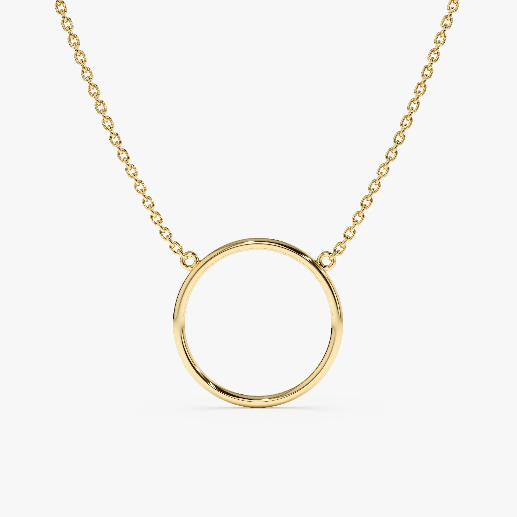 Solid Gold Circle Of Life Necklace, Duda SARAHELISE