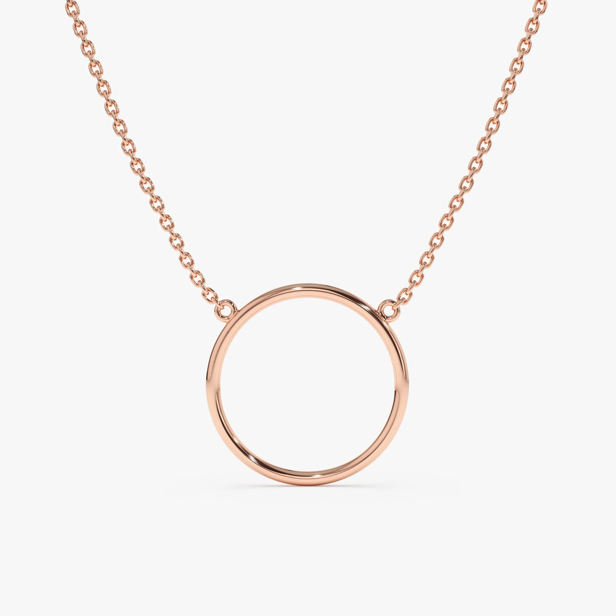 Solid Gold Circle Of Life Necklace, Duda SARAHELISE