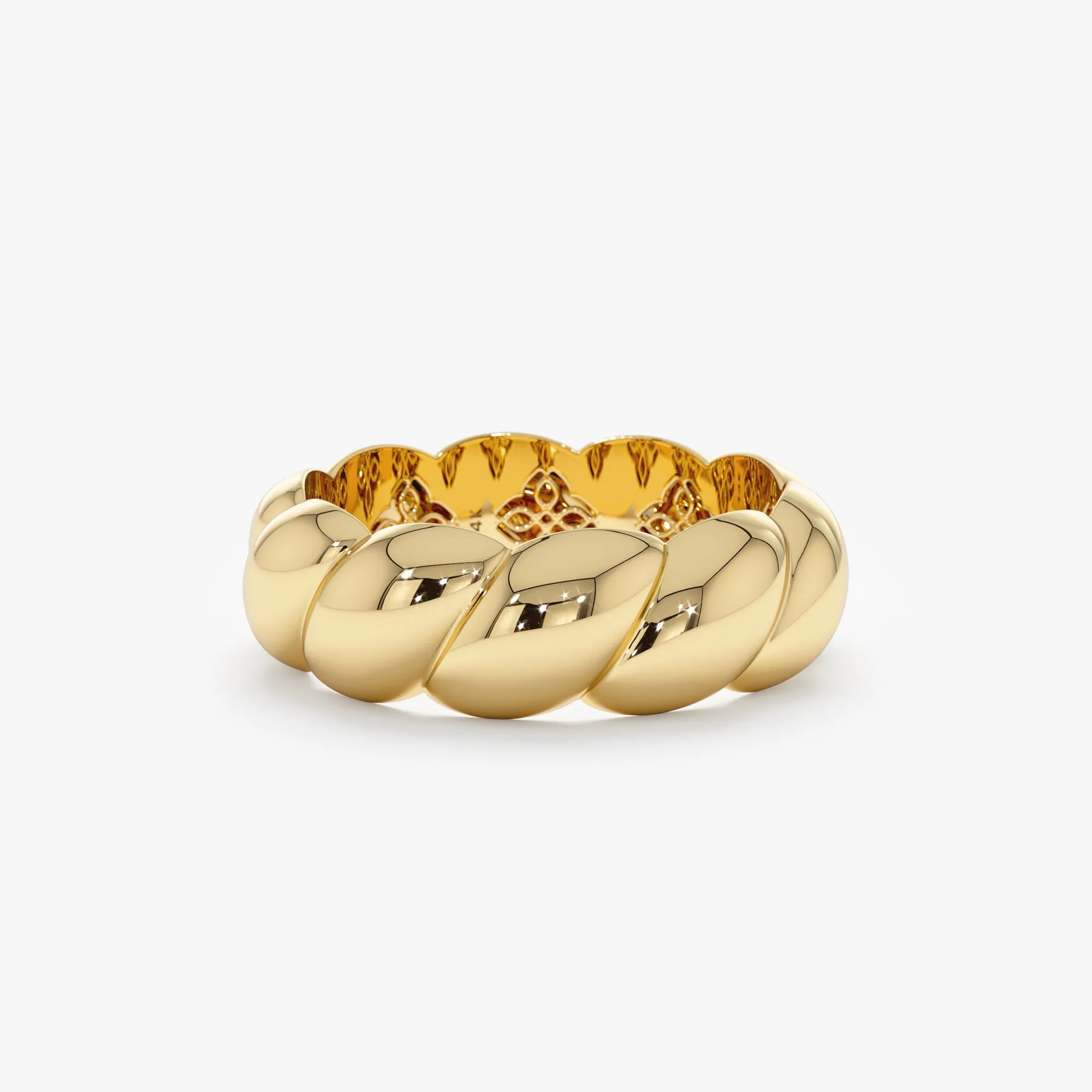 Solid Gold Croissant Ring, Barbara SARAHELISE