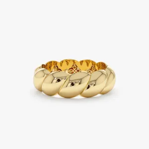 Solid Gold Croissant Ring, Barbara SARAHELISE