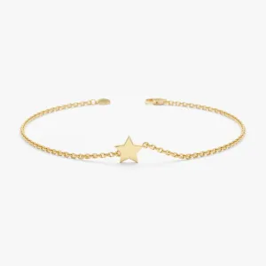 Solid Gold Mini Star Bracelet, Capella SARAHELISE