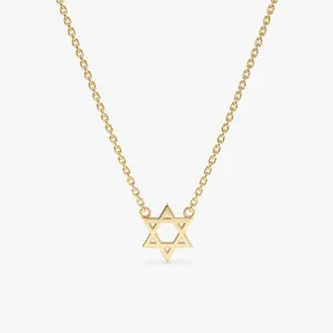 Solid Gold Star of David Necklace, Matilda SARAHELISE