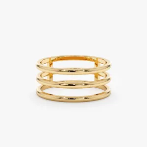 Solid Gold Triple Band, Makenna SARAHELISE