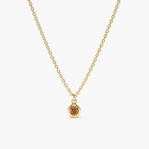 Solitaire Citrine Pendant Necklace, Vienna SARAHELISE