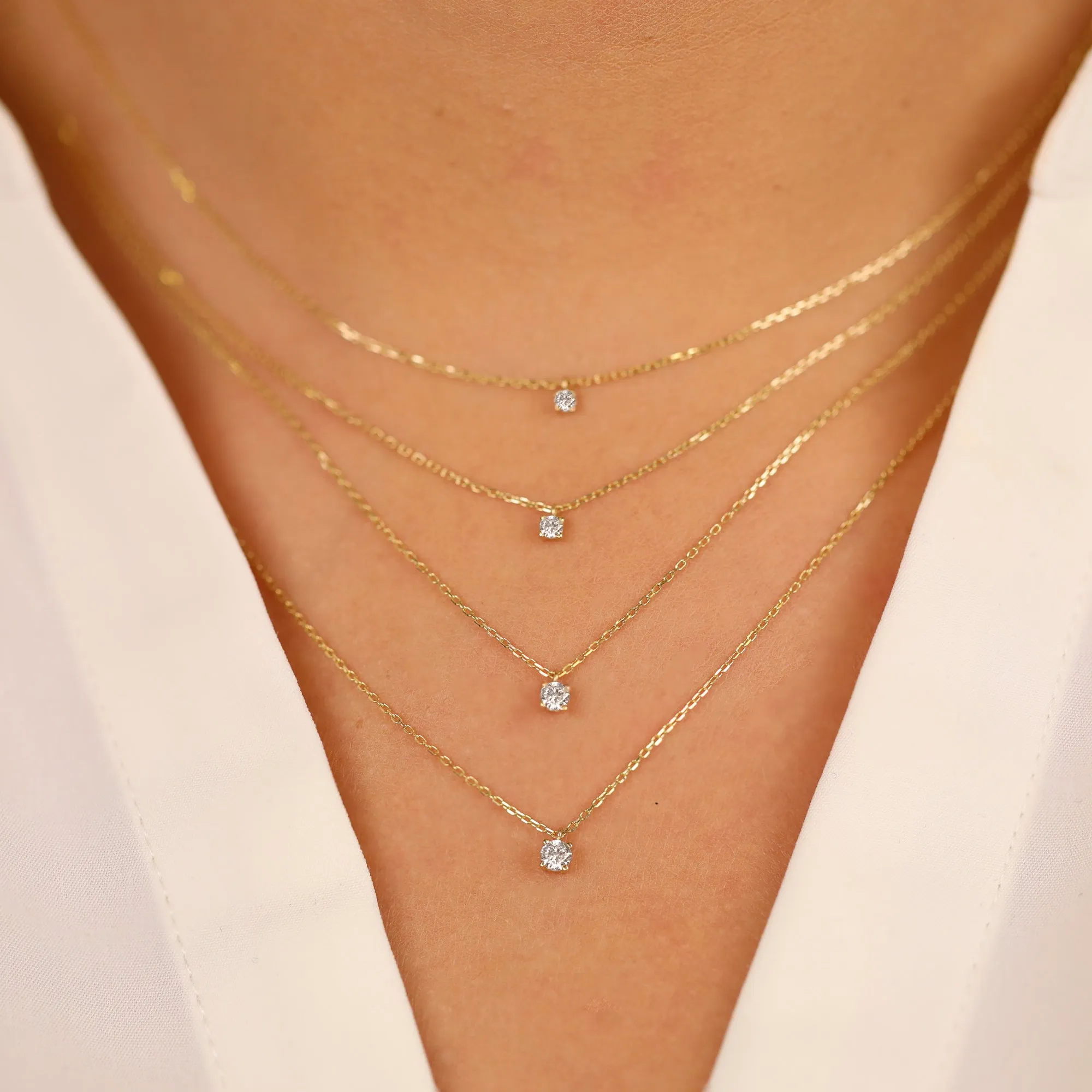 Solitaire Diamond Necklace, Kimberly SARAHELISE