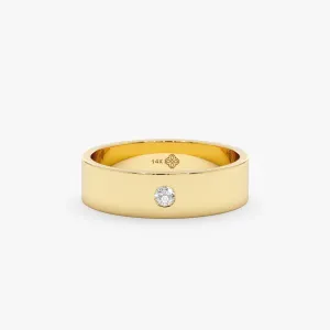 Solitaire Diamond Wedding Band, Violet SARAHELISE