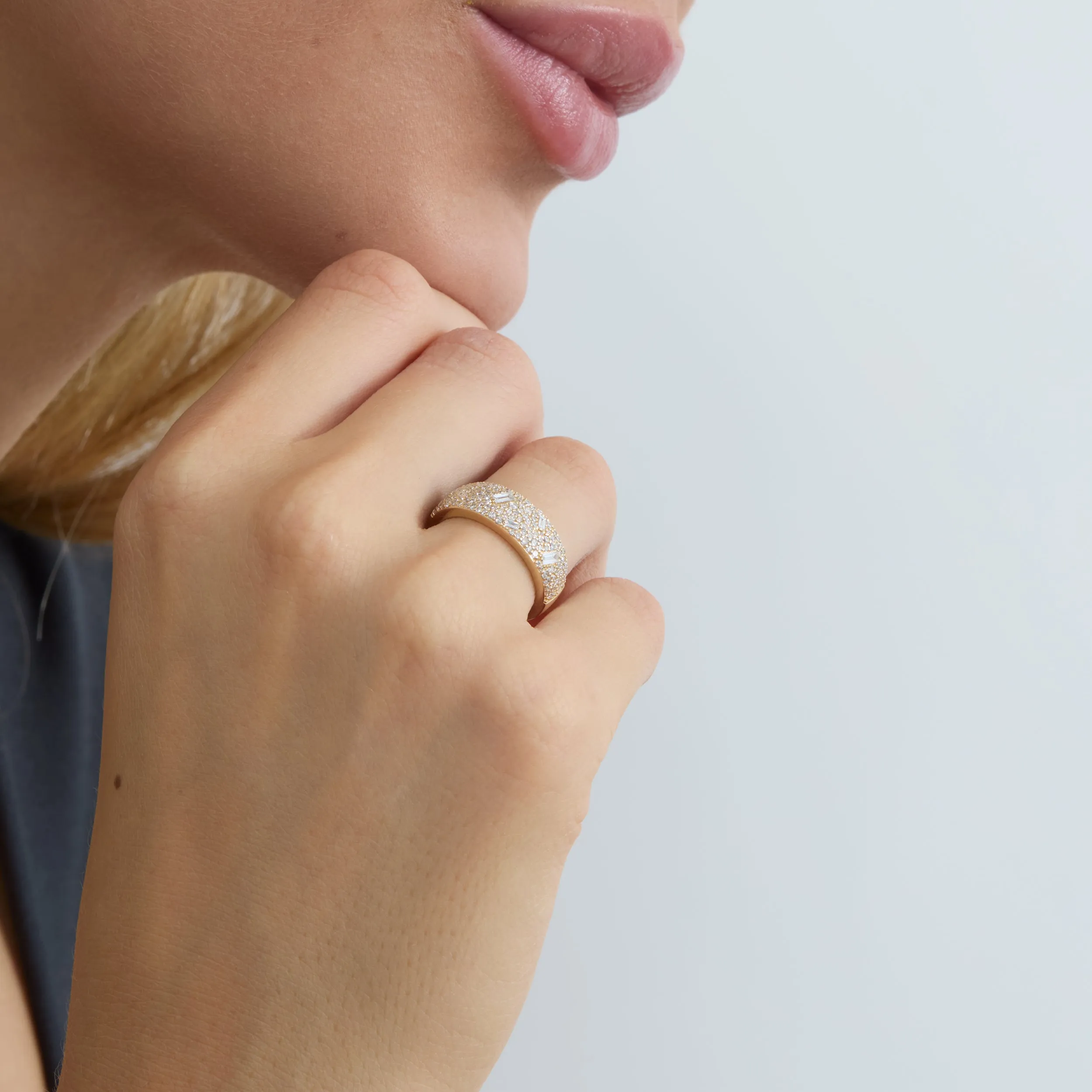 Sparkling Diamond Cluster Ring, Leia SARAHELISE