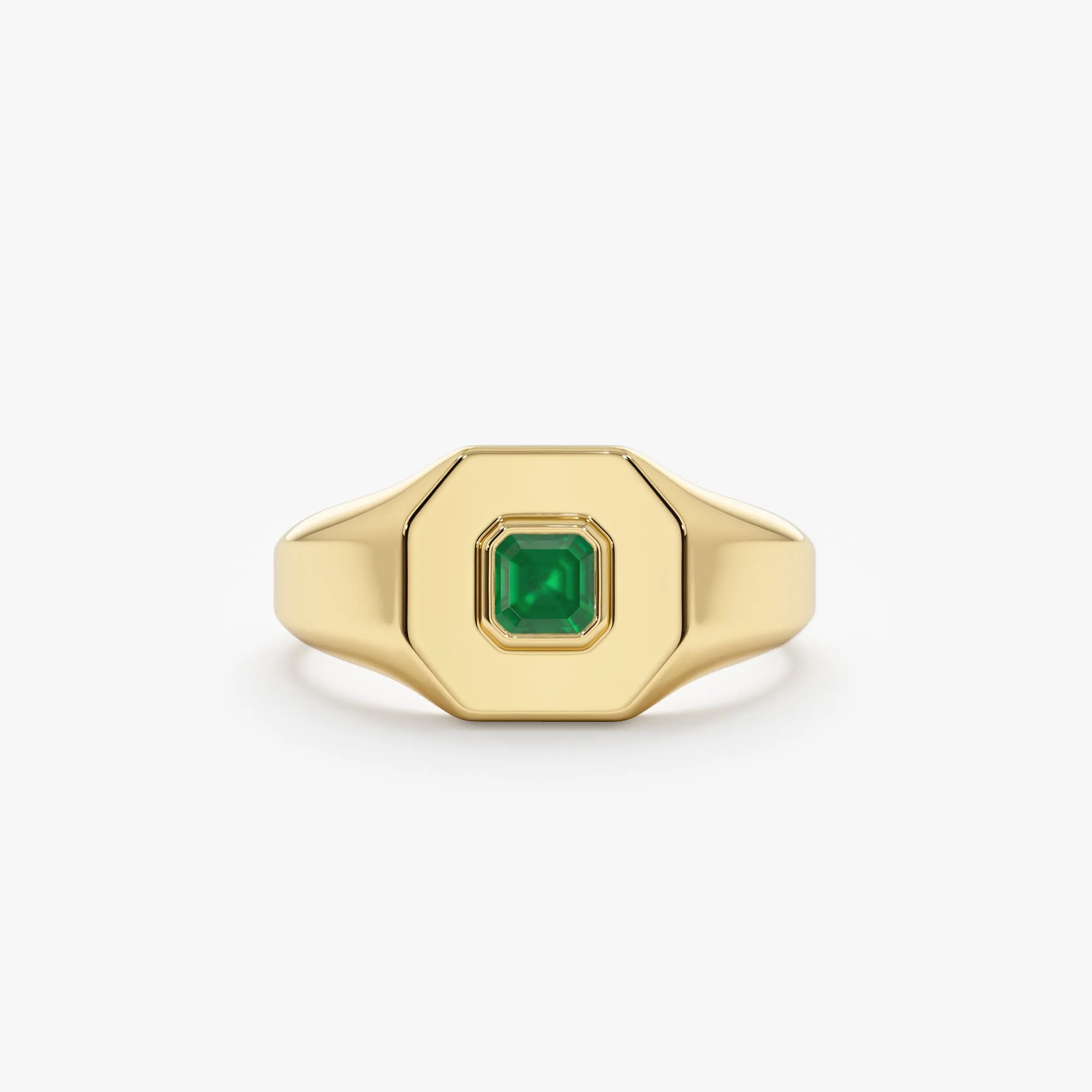 Square Emerald Signet Ring, Lyra SARAHELISE