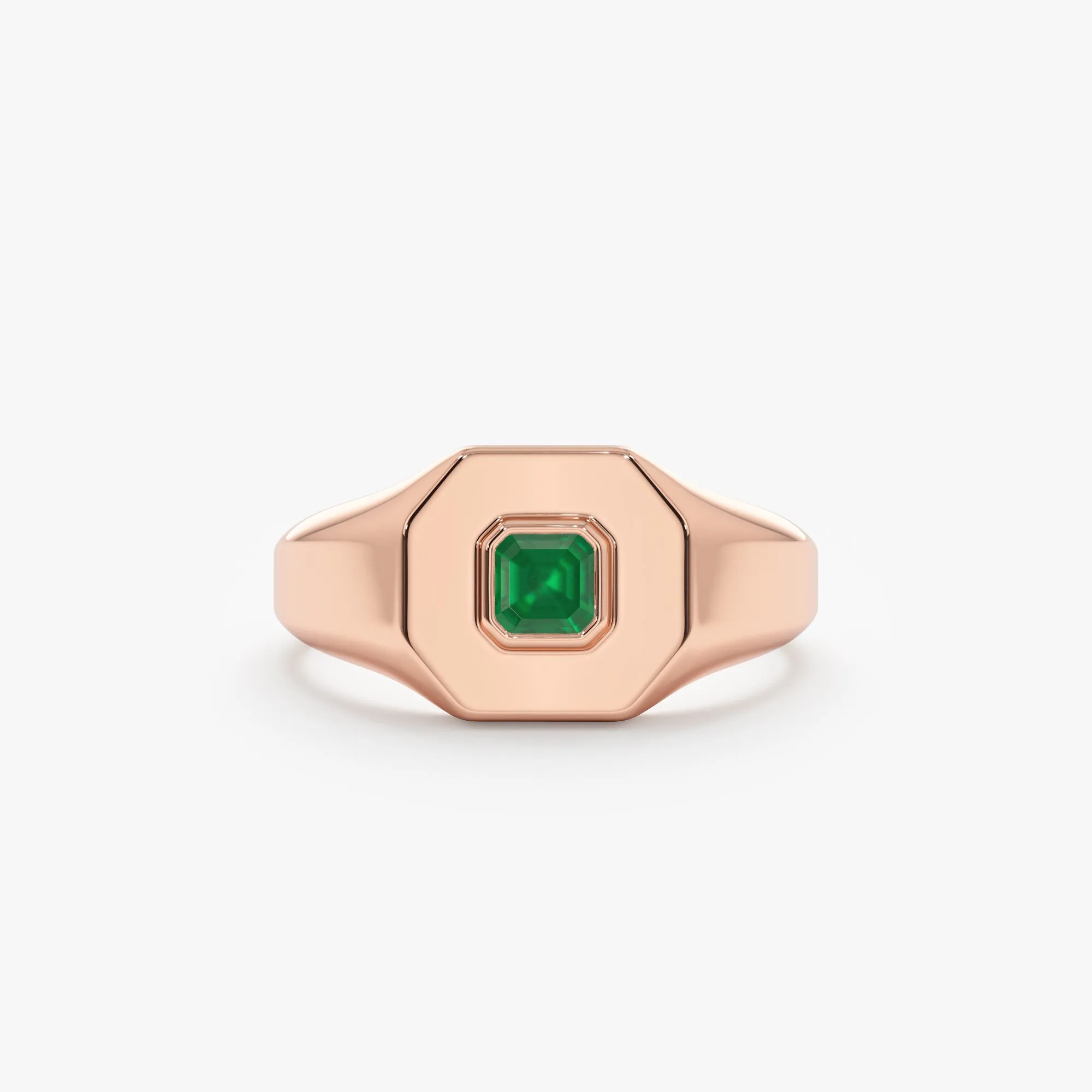 Square Emerald Signet Ring, Lyra SARAHELISE
