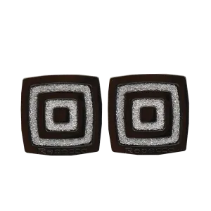 Square Glam Swarovski Crystal Earrings