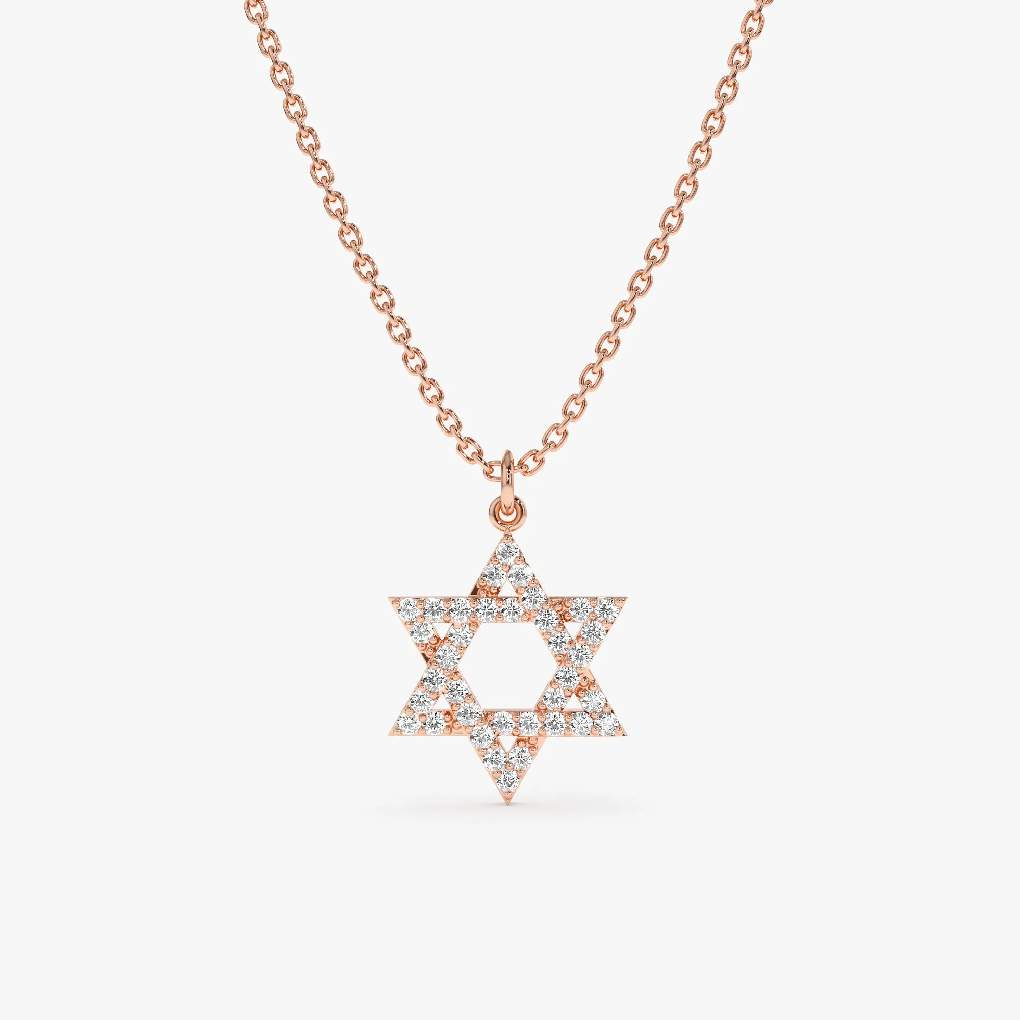 Star of David Diamond Charm Necklace, Serenity SARAHELISE