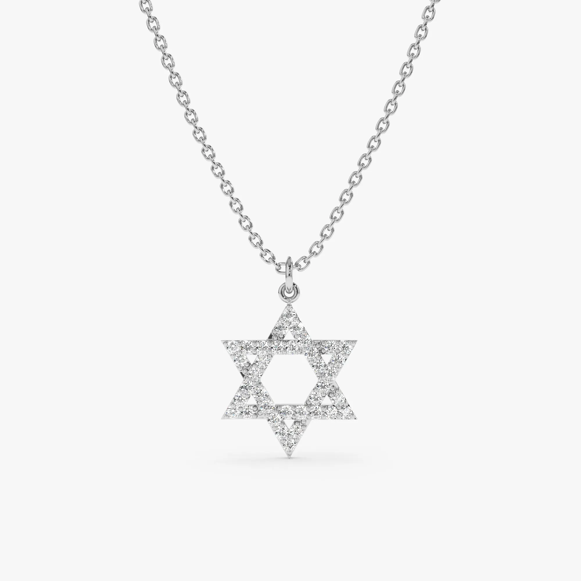 Star of David Diamond Charm Necklace, Serenity SARAHELISE