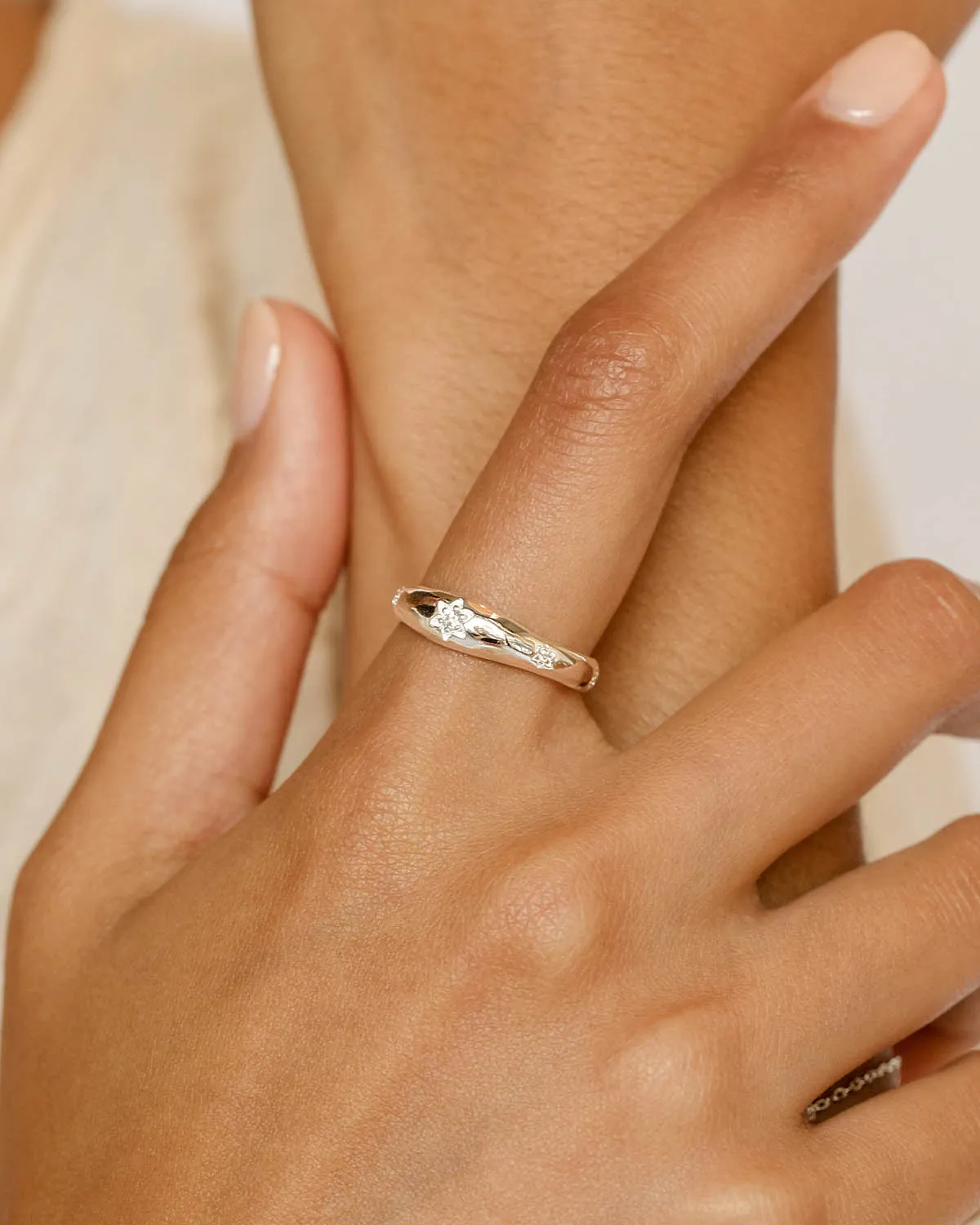 Sterling Silver Align Your Soul Ring Bycharlotte