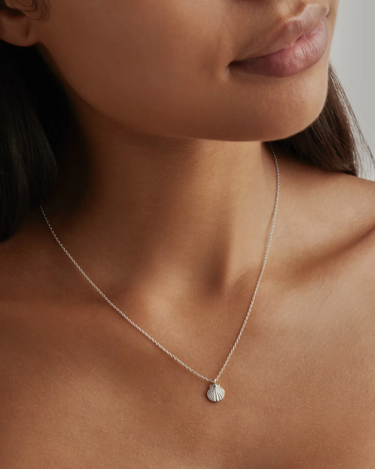 Sterling Silver By the Shore Shell Necklace Bycharlotte