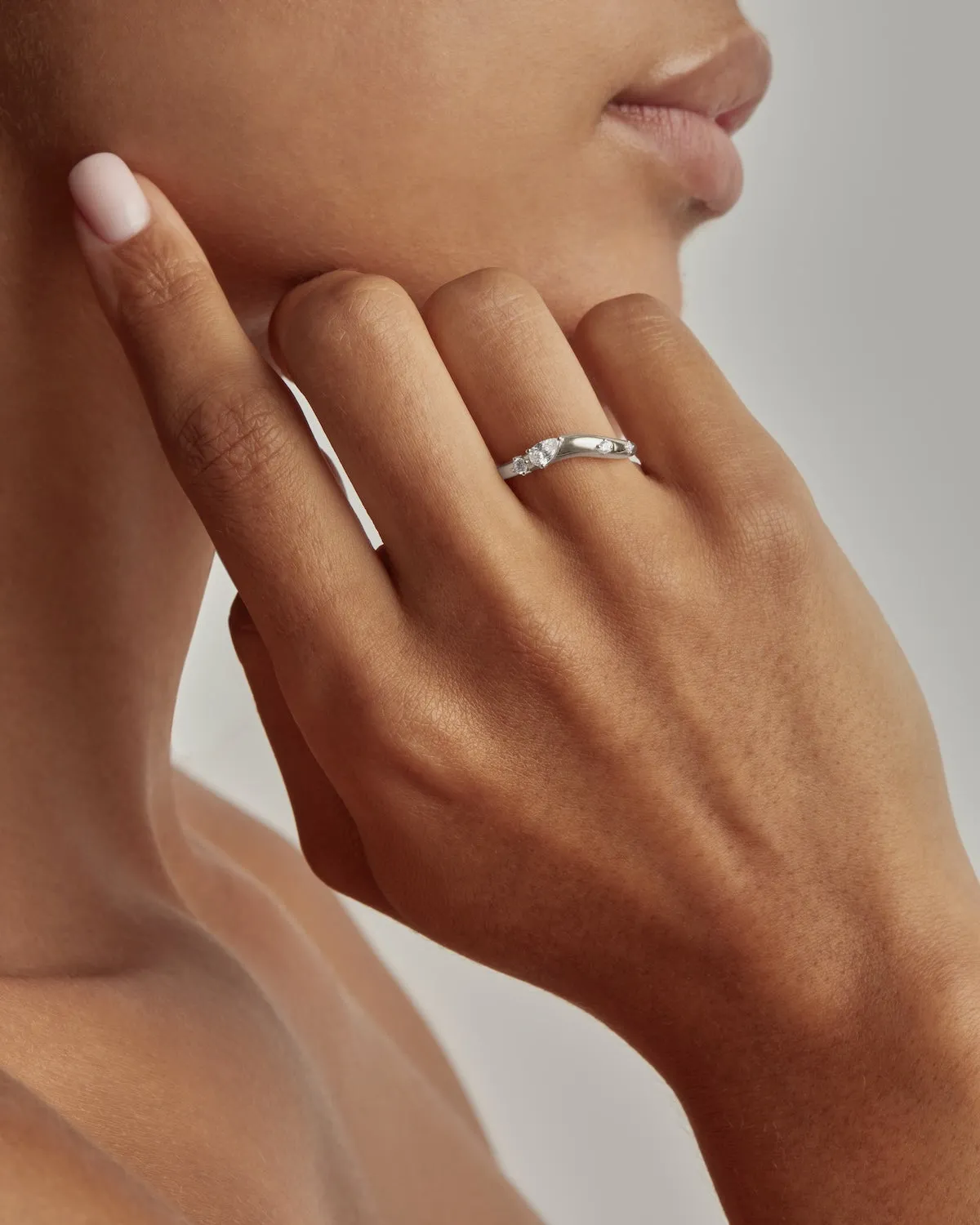 Sterling Silver Chasing Tides Ring Bycharlotte