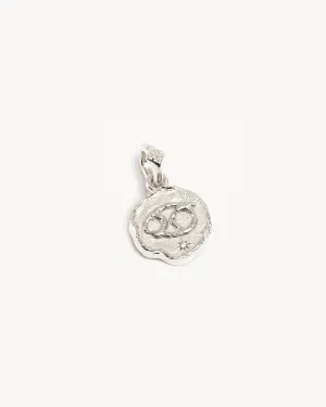 Sterling Silver Cosmic Love Zodiac Annex Link Pendant - Cancer Bycharlotte