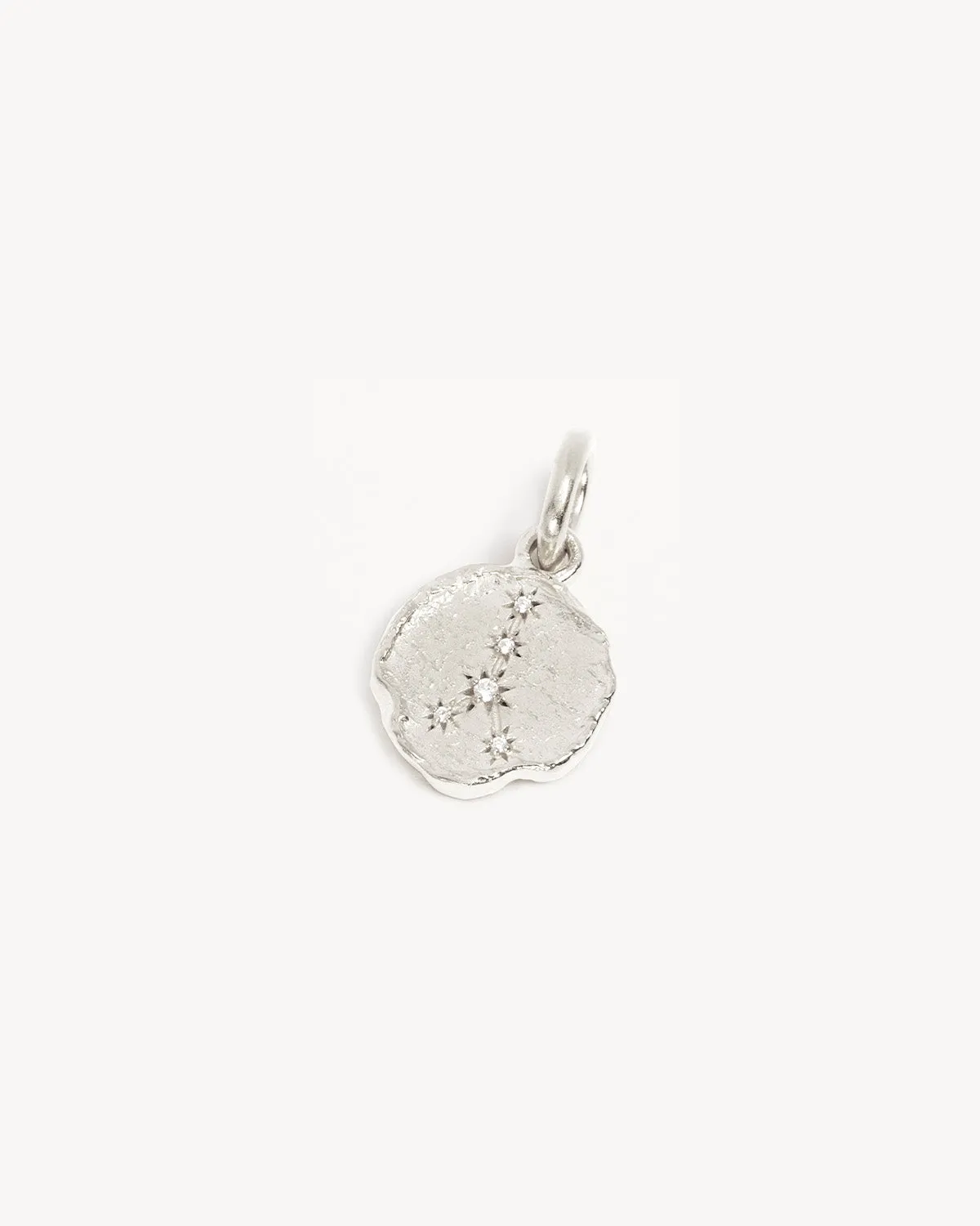 Sterling Silver Cosmic Love Zodiac Annex Link Pendant - Cancer Bycharlotte