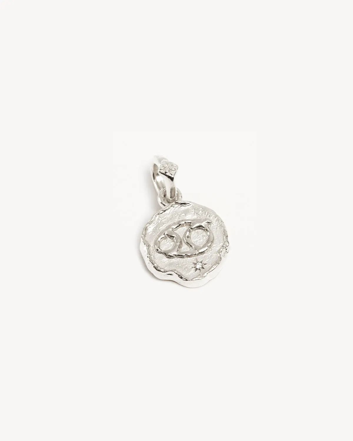 Sterling Silver Cosmic Love Zodiac Annex Link Pendant - Cancer Bycharlotte