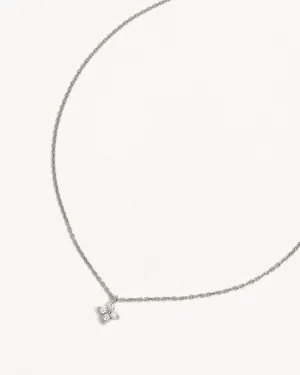 Sterling Silver Crystal Bloom Necklace Bycharlotte