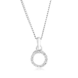 Sterling Silver Cubic Zirconia Circle Of Life Pendant Shiels