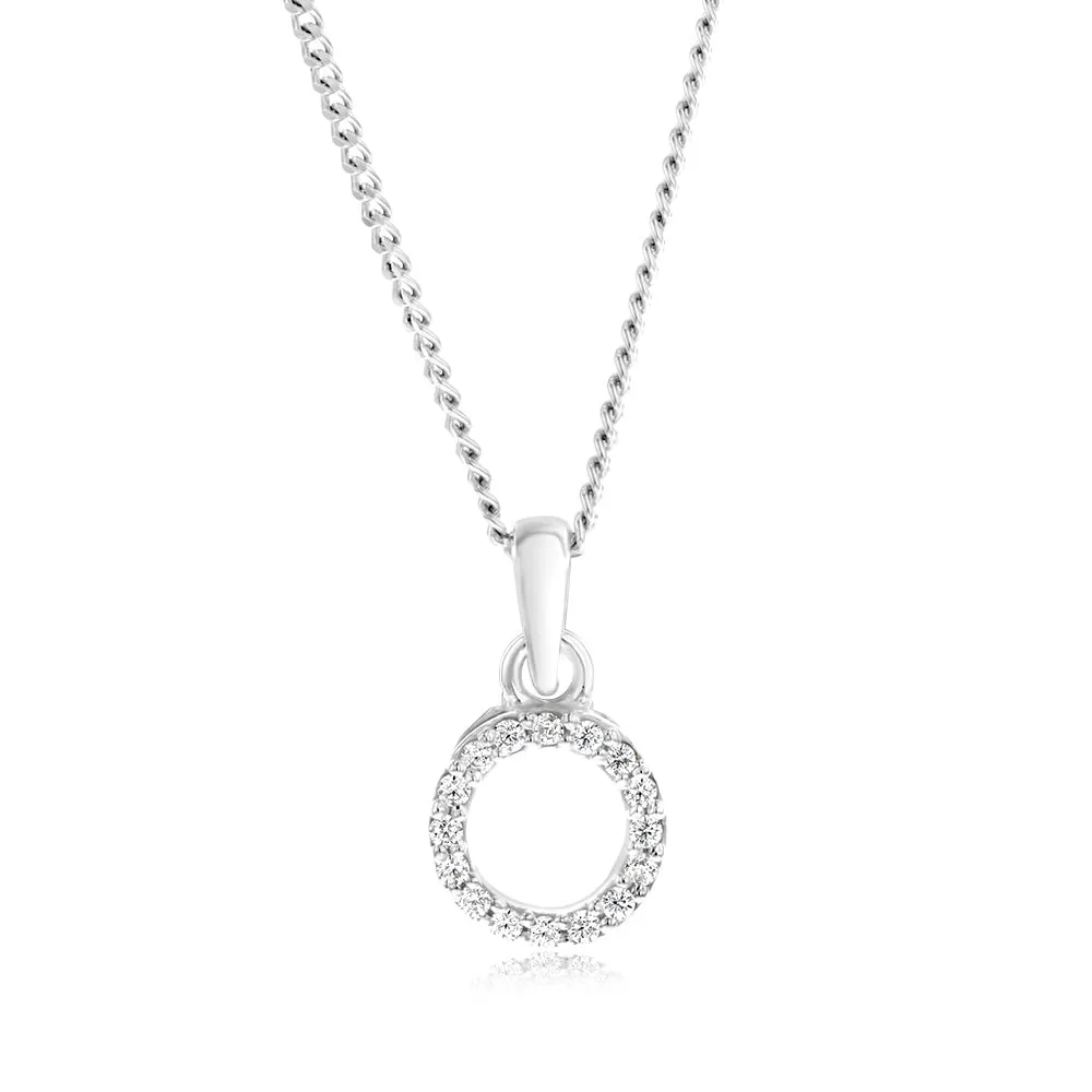 Sterling Silver Cubic Zirconia Circle Of Life Pendant Shiels