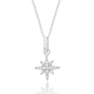 Sterling Silver Cubic Zirconia Star Pendant Shiels