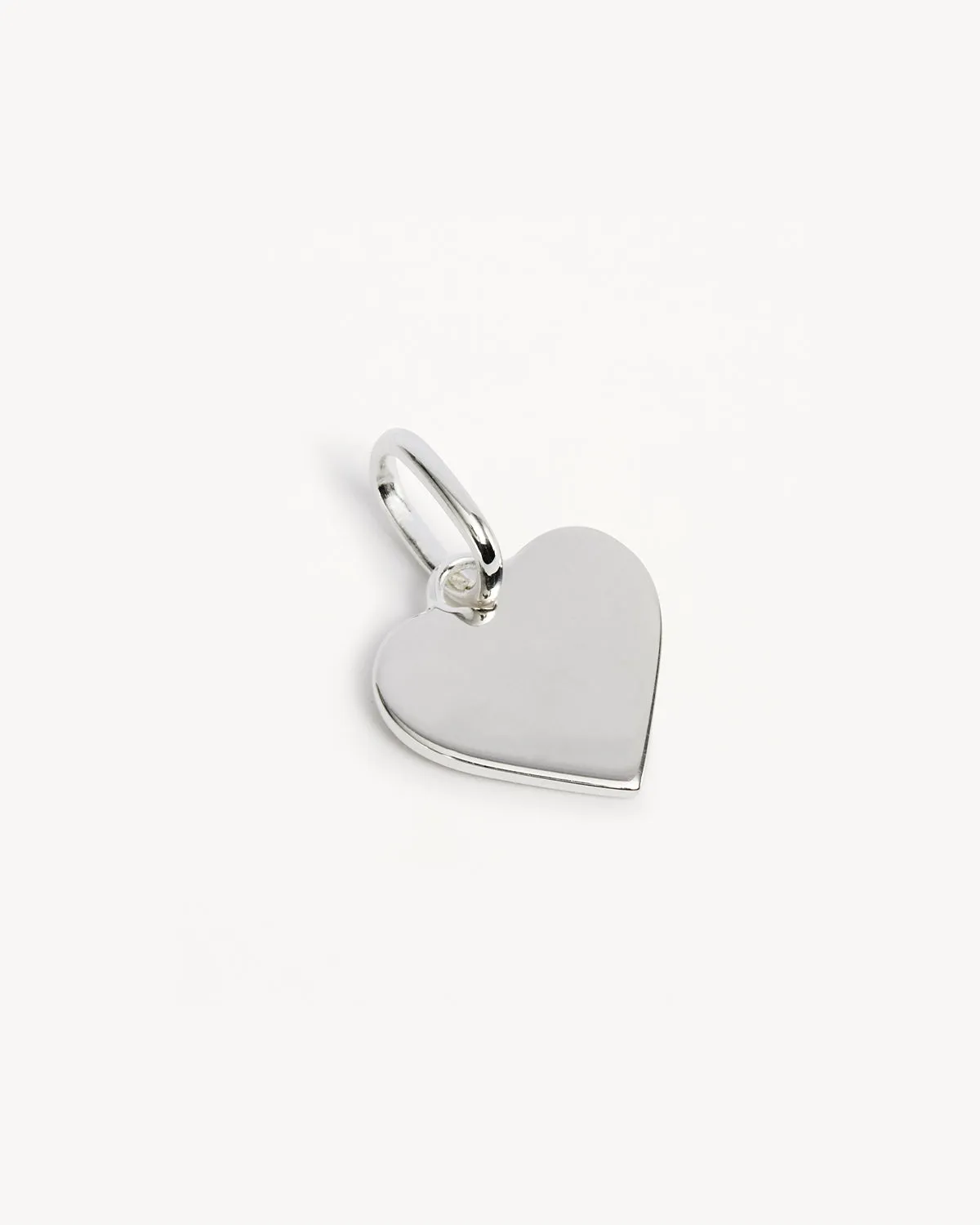 Sterling Silver Engravable Heart Pendant Bycharlotte