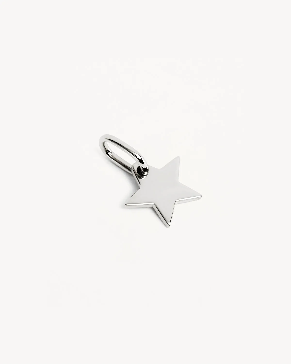 Sterling Silver Engravable Star Pendant Bycharlotte