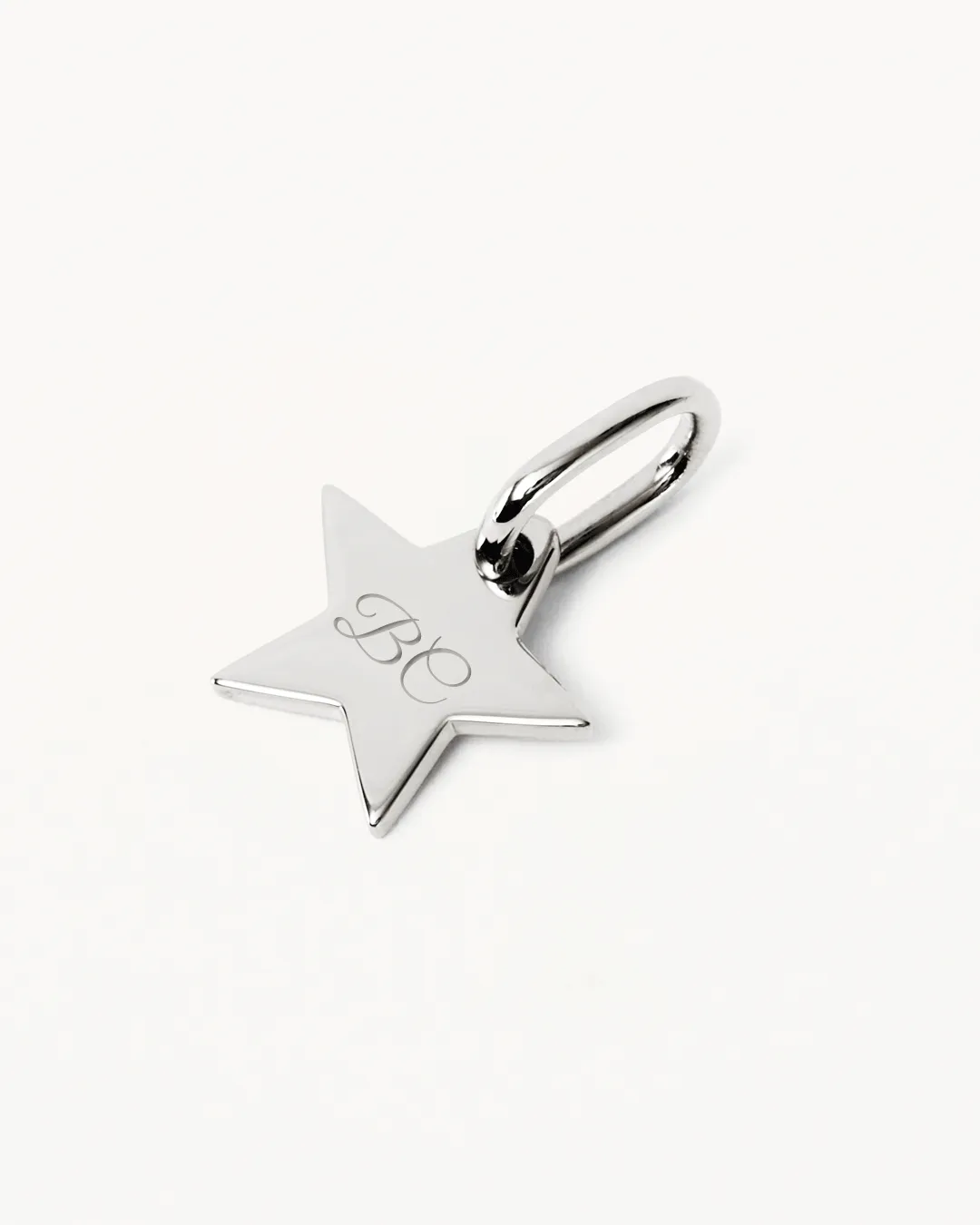 Sterling Silver Engravable Star Pendant Bycharlotte