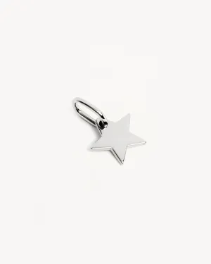 Sterling Silver Engravable Star Pendant Bycharlotte