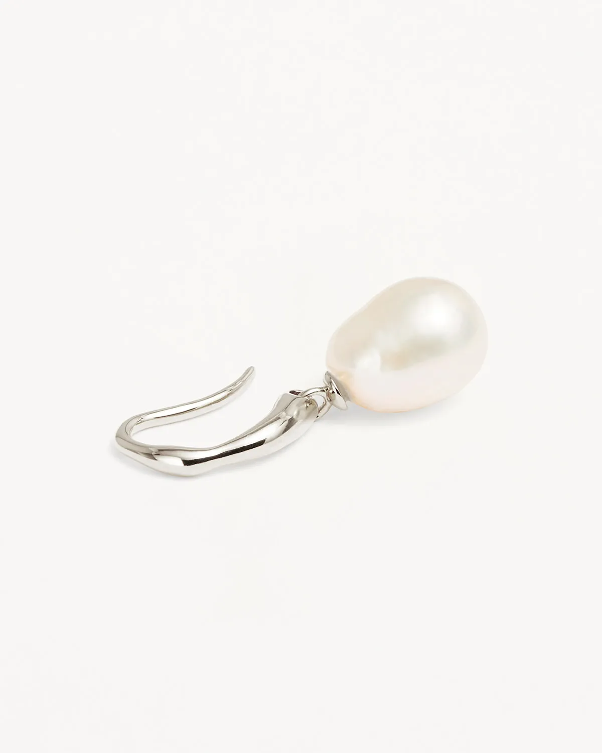 Sterling Silver Harmony Pearl Hook Earrings Bycharlotte