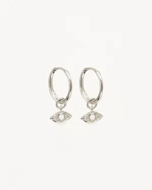 Sterling Silver I am Protected Hoops Bycharlotte