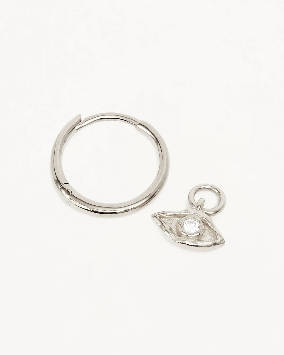 Sterling Silver I am Protected Hoops Bycharlotte