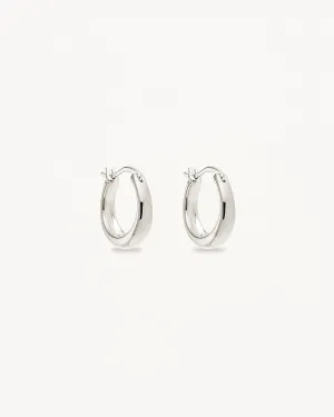 Sterling Silver Infinite Horizon Small Hoops Bycharlotte