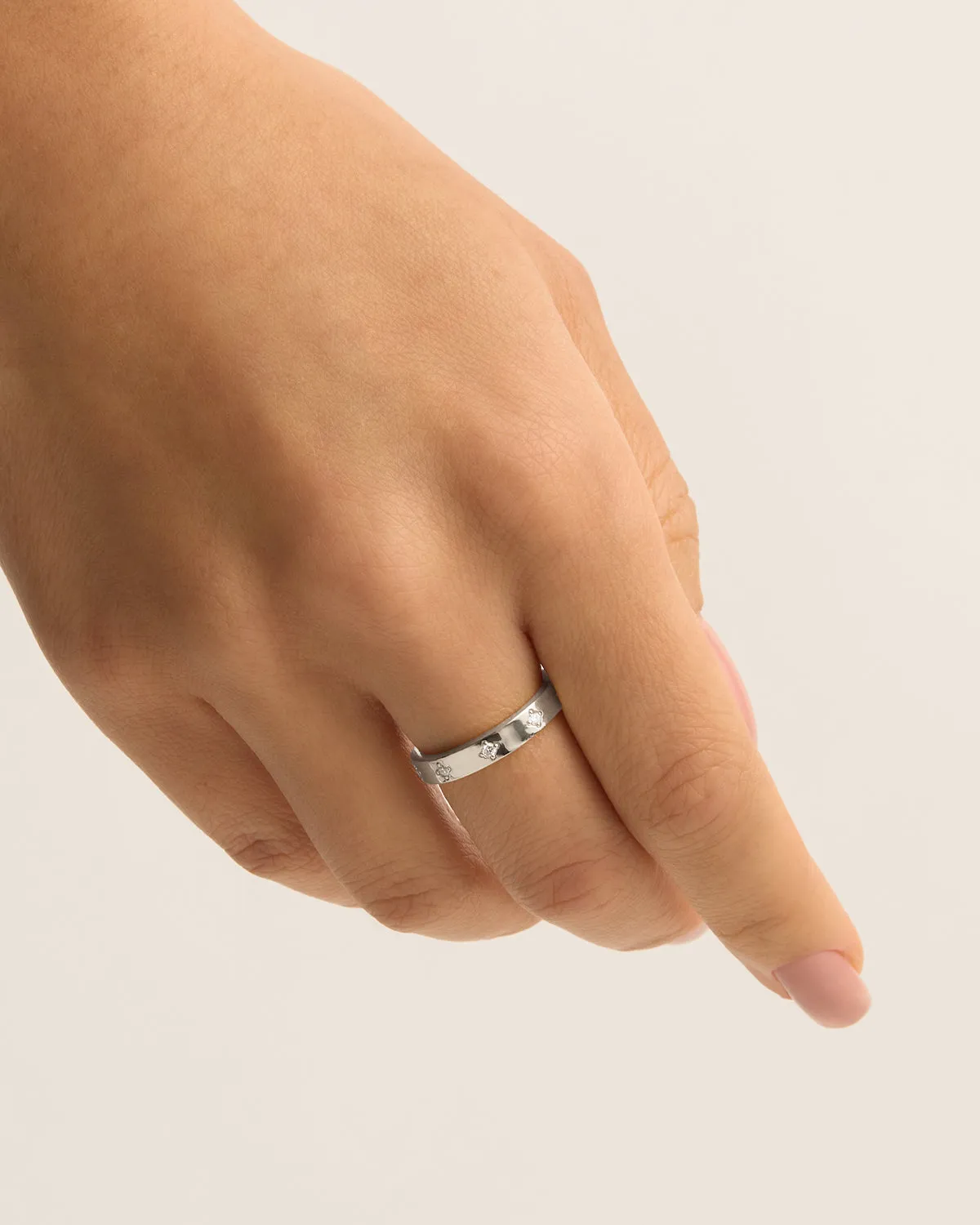 Sterling Silver Infinite Light Ring Bycharlotte