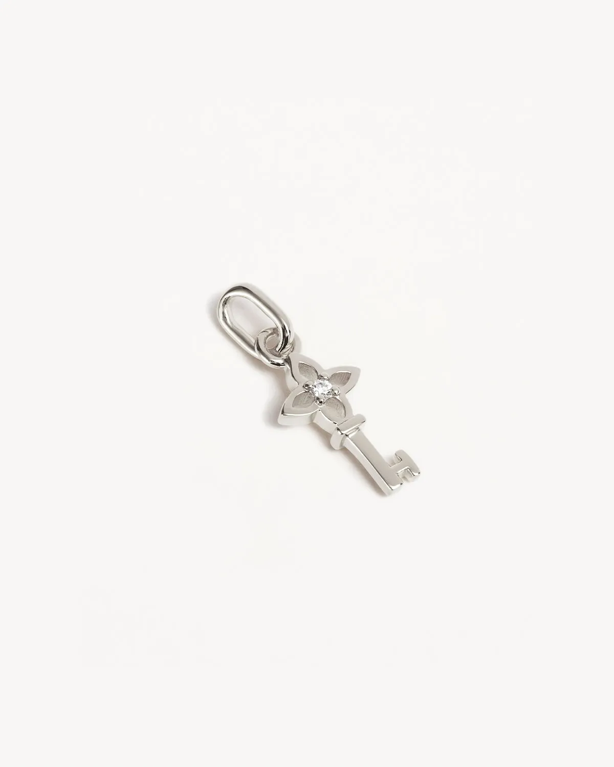 Sterling Silver Key to My Heart Pendant Bycharlotte