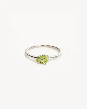 Sterling Silver Kindred Birthstone Ring - August Bycharlotte