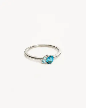 Sterling Silver Kindred Birthstone Ring - December Bycharlotte