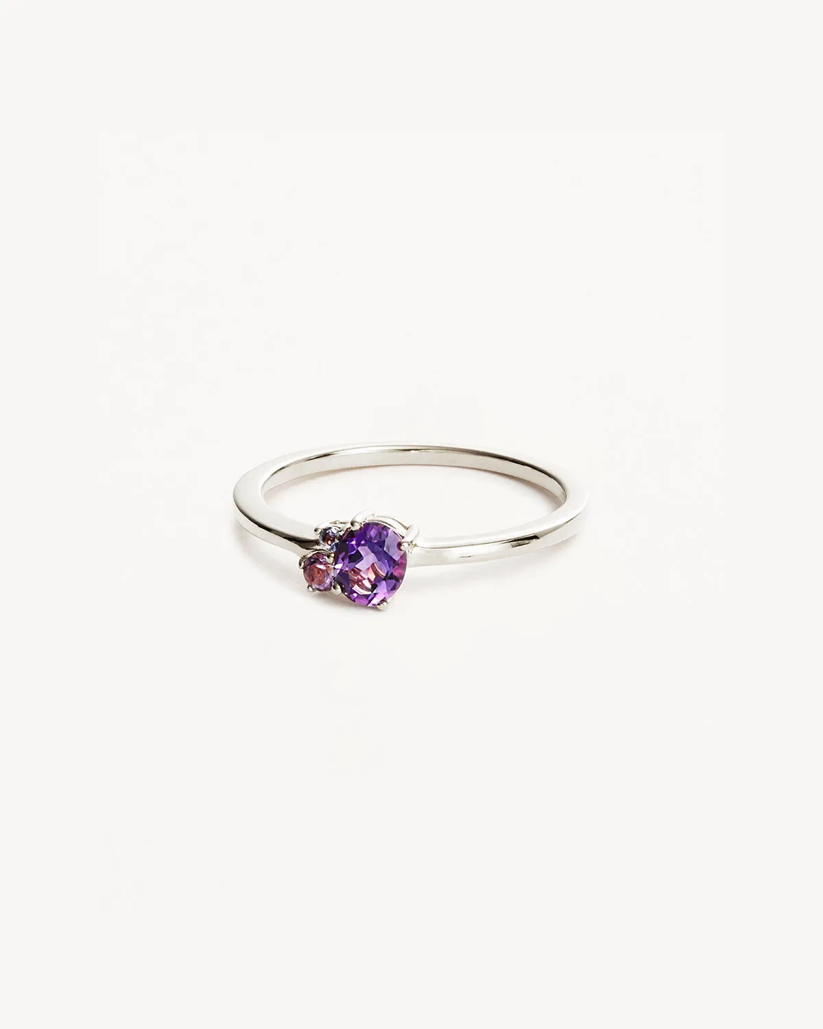 Sterling Silver Kindred Birthstone Ring - February Bycharlotte