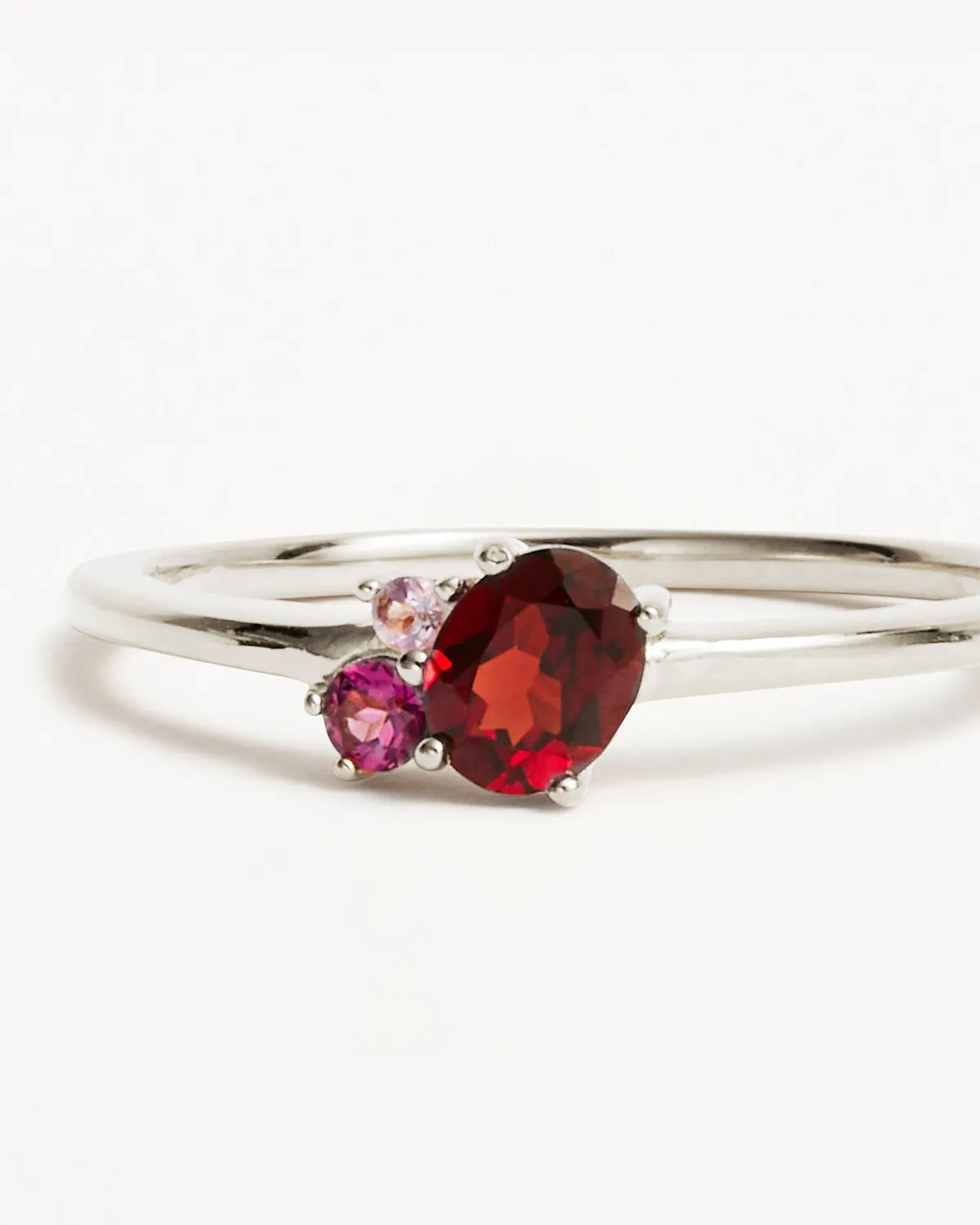 Sterling Silver Kindred Birthstone Ring - January Bycharlotte
