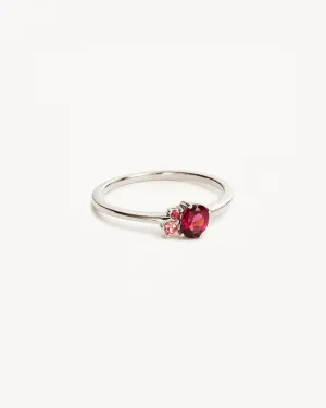 Sterling Silver Kindred Birthstone Ring - July Bycharlotte
