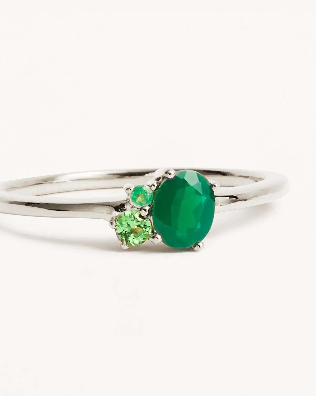 Sterling Silver Kindred Birthstone Ring - May Bycharlotte