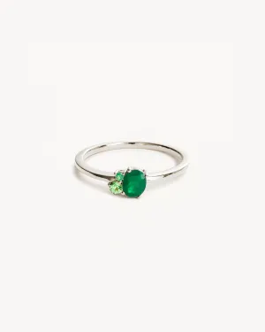 Sterling Silver Kindred Birthstone Ring - May Bycharlotte