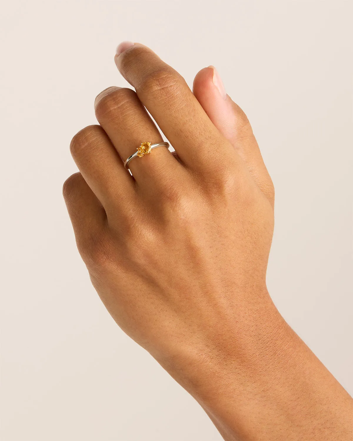 Sterling Silver Kindred Birthstone Ring - November Bycharlotte