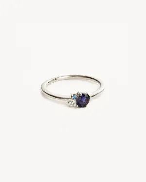 Sterling Silver Kindred Birthstone Ring - September Bycharlotte