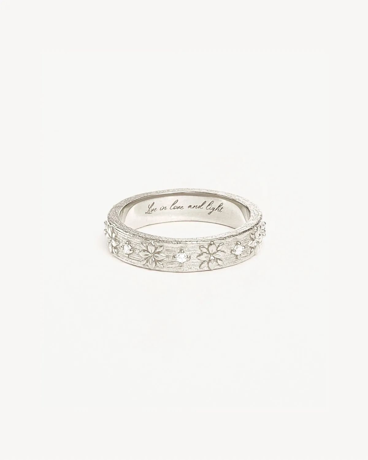 Sterling Silver Live in Grace Ring Bycharlotte