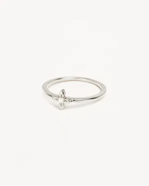 Sterling Silver Live in Light Ring Bycharlotte