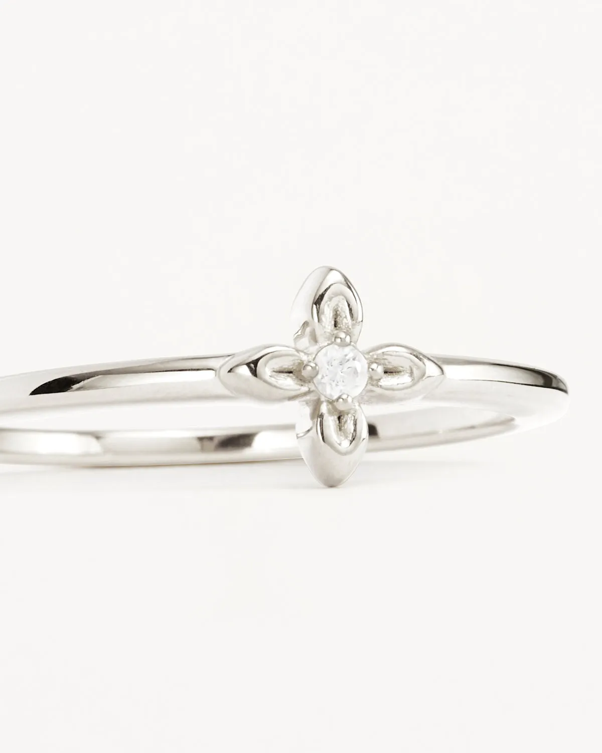 Sterling Silver Live in Light Ring Bycharlotte